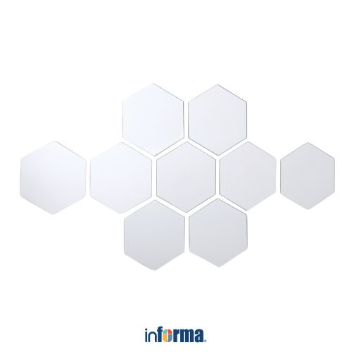 Jual Informa Cermin Dinding Dekorasi Hex 20X17.3 Cm Set 8 Pcs J95 Wall ...