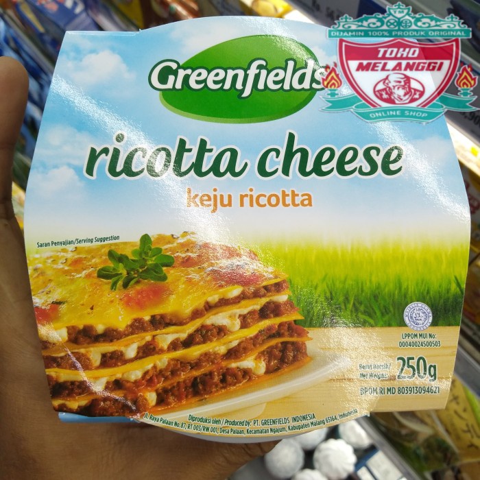 Jual Greenfields Ricotta Cheese 250 Gr Greenfield Keju Ricotta Shopee