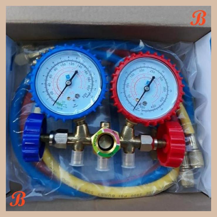 Jual DOUBLE MANIFOLD R22 R32 R410 R134 DOUBLE MANIFOLD | HRM | | Shopee ...