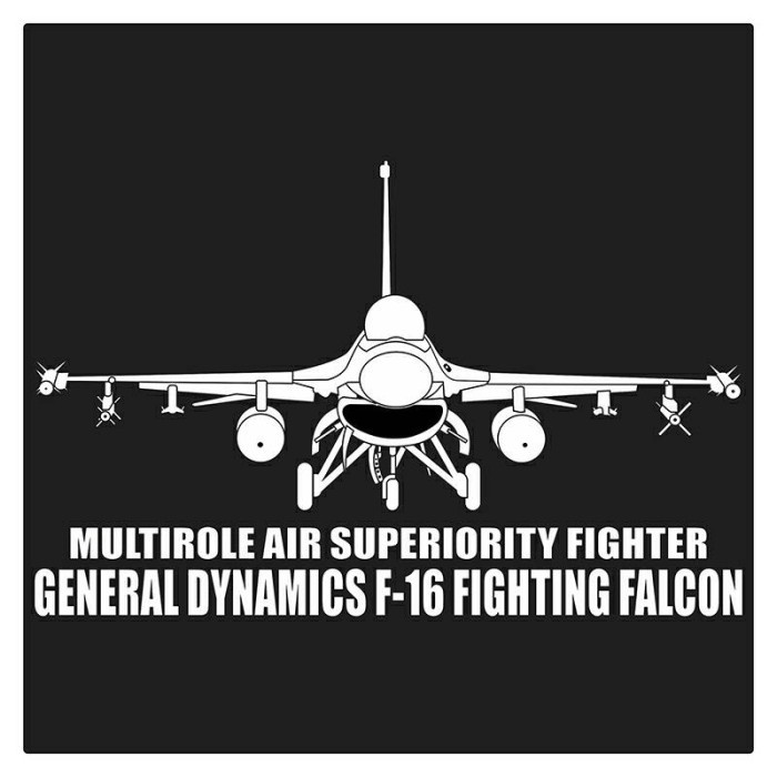 Jual Kyle General Dynamics F-16 Fighting Falcon Cutting Sticker ...