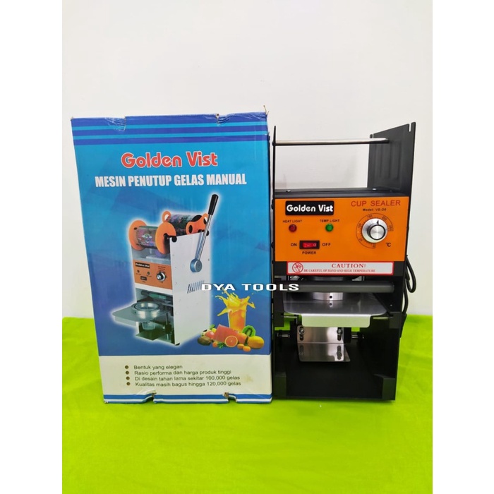 Jual Mesin Cup Sealer Golden Vist D8 Mesin Press Gelas Minum 12 22 Oz Shopee Indonesia 5271