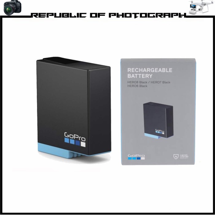 Jual BATTERY GOPRO HERO 5, 6, 7, 8 / BATERAI GOPRO HERO 5,6,7,8 LITHIUM