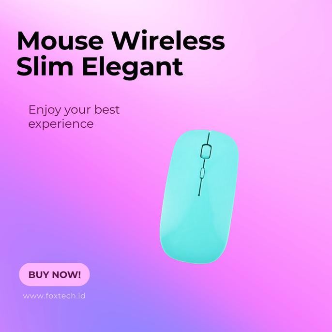 Jual Foxtech Mouse Wireless Office Slim Silent Click | Shopee Indonesia