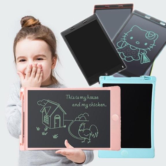 Jual papan tulis gambar magic digital LCD drawing tab pen mainan anak ...