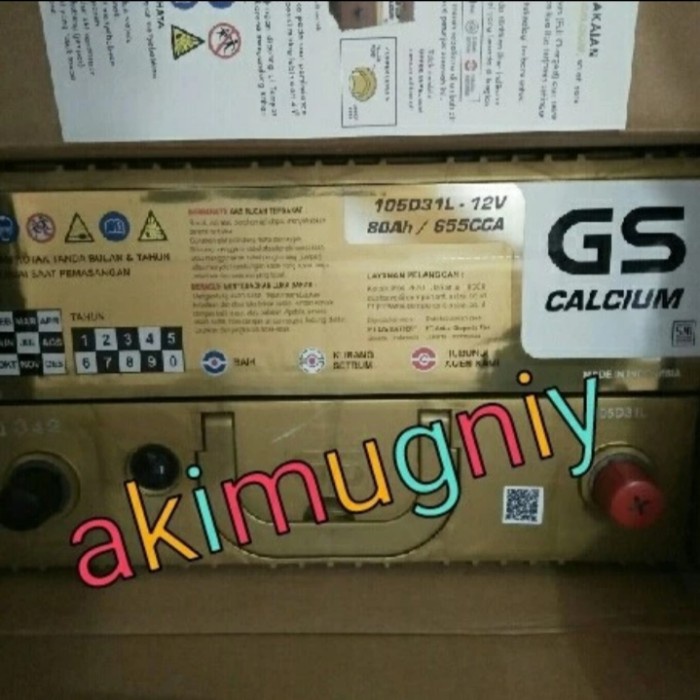 Jual Aki 105D31L Gs Calcium Astra Otoparts 12V 80Ah Pajero Dakar