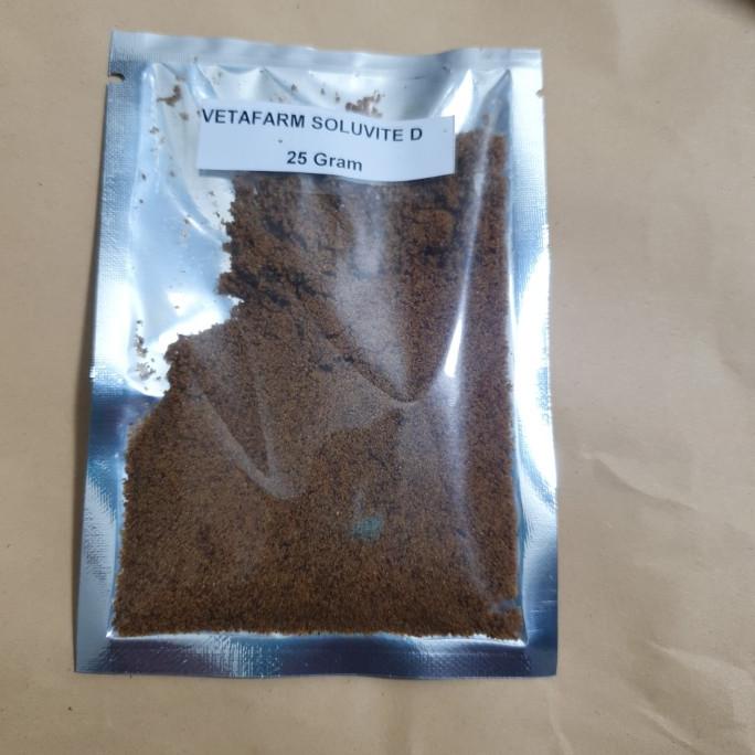 Jual VETAFARM SOLUVITE D BREEDER VITAMIN D 25 Gram PERTUMBUHAN BULU ...
