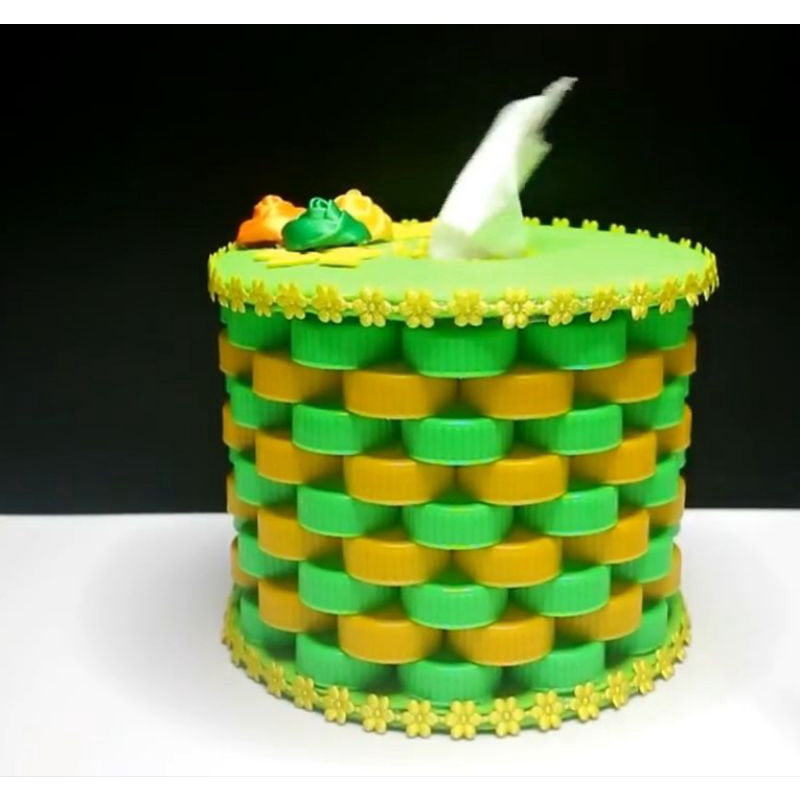 Jual Tempat Tisu Dari Tutup Botol/Tempat Tisu Unik /Kerajinan Dari