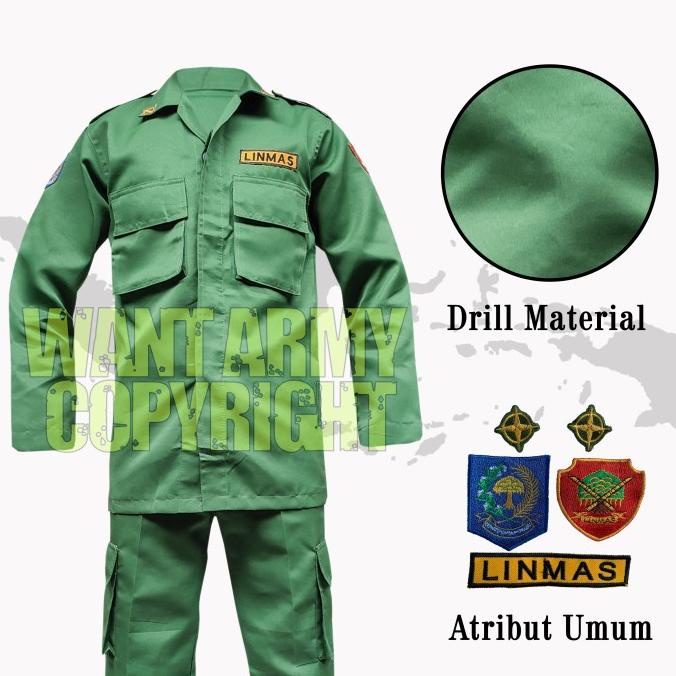 Jual Seragam baju setelan linmas/setelan hansip/seragam linmas/linmas ...