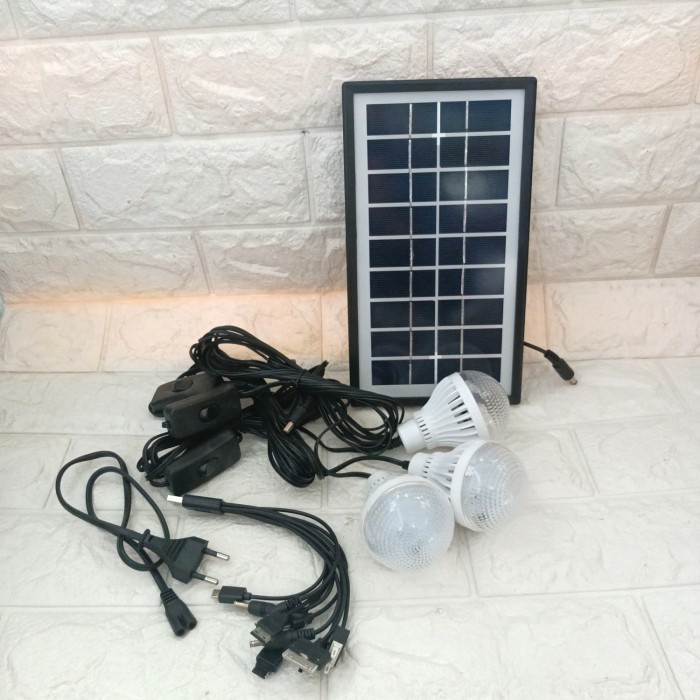 Jual panel surya solar home system SHS lampu solarcell lampu emergency ...