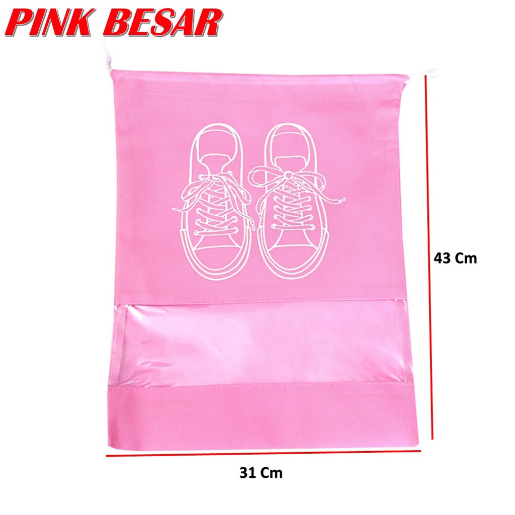 Jual Tas Serut Sepatu Shoes Bag Penyimpanan Sepatu dan Sendal Kantong