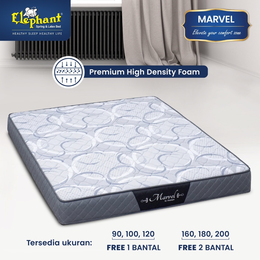 Jual Kasur Busa Marvel Original Elephant 15cm Foam Mattress Box - 90 x ...