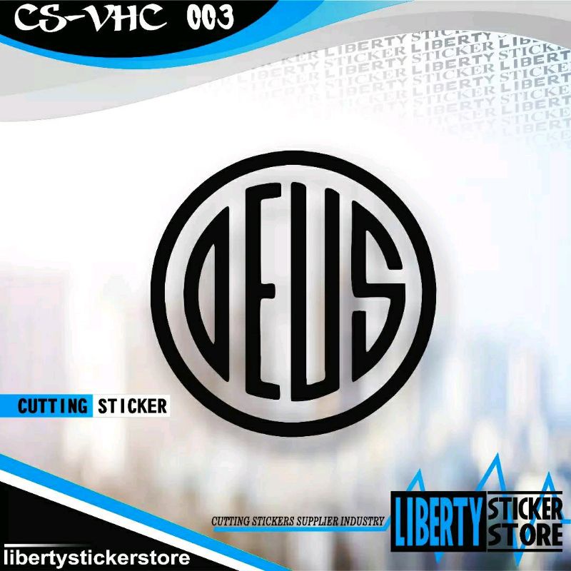 Jual Cutting Sticker DEUS circle | Stiker DEUS circle | Cutting Sticker ...