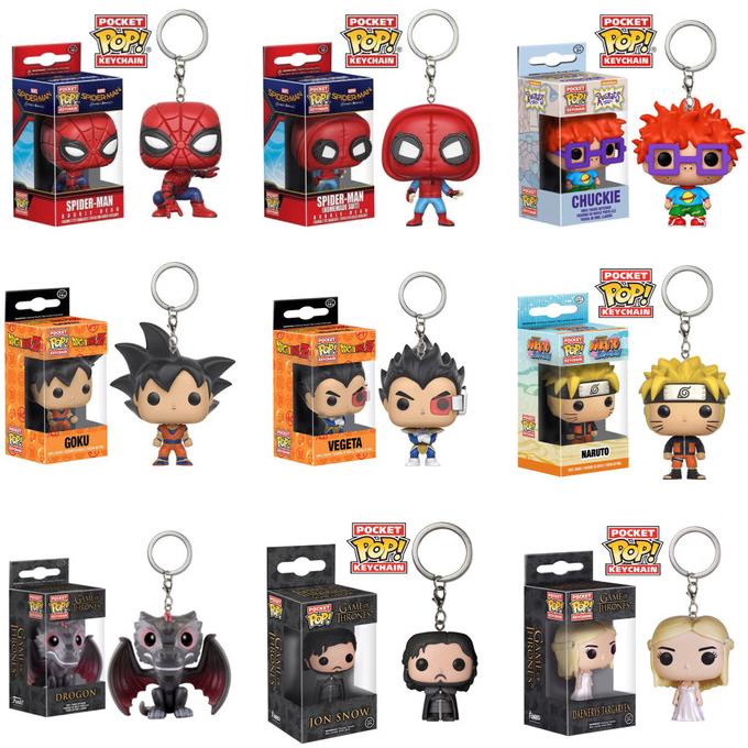 Jual Funko POP! Keychain (Spiderman, Rugrats, Goku, Vegeta, Naruto, GoT ...