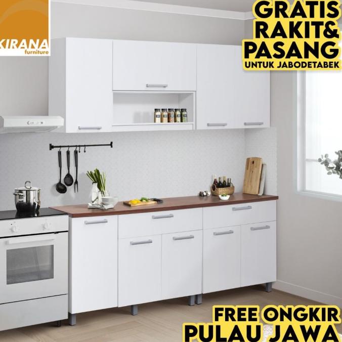 Jual Kirana Kitchen Set Indiana Lemari Kabinet Dapur Rak Dapur