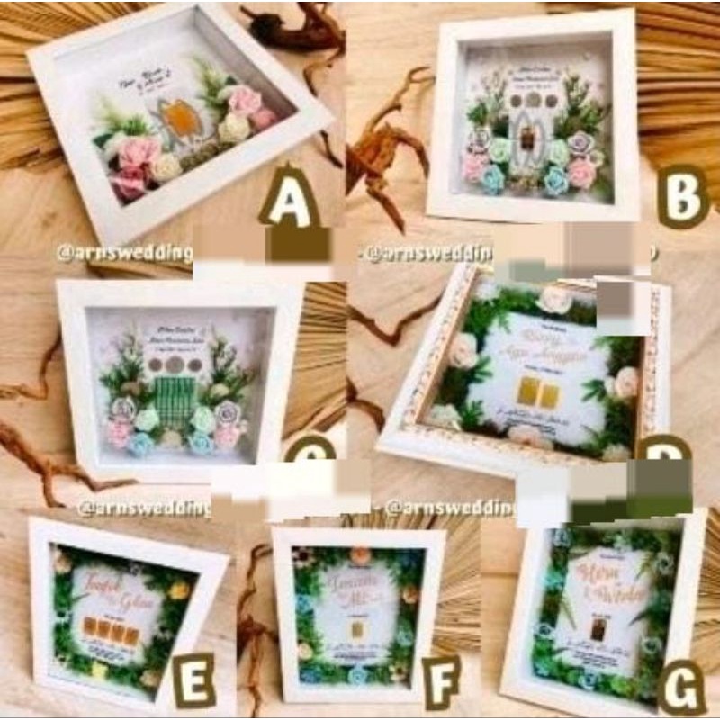 Jual Bingkai Mahar / Frame Mahar / Box Mahar / Kotak Mahar / Mahar ...
