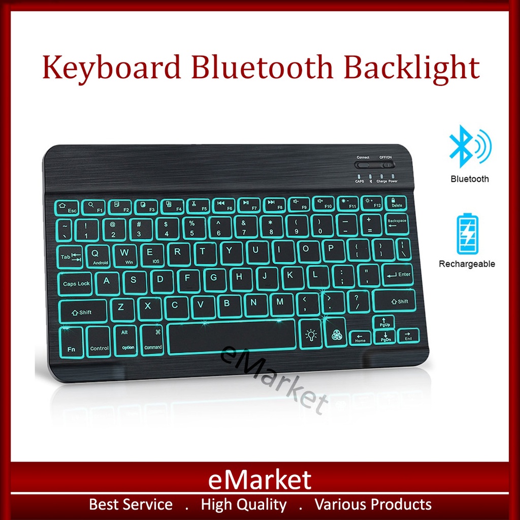 Jual Keyboard Bluetooth Backlight RGB / Universal Android IOS Windows ...