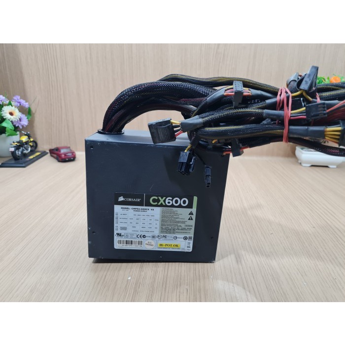 Jual Baru Corsair Cx600 600W Power Supply Model Cmpsu-600Cx V2 | Shopee ...