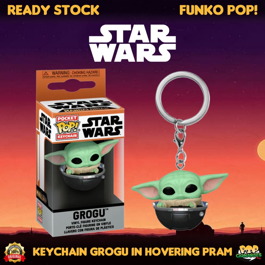 Grogu im Kinderwagen Funko Pop Schlüsselanhänger - Star Wars The  Mandalorian
