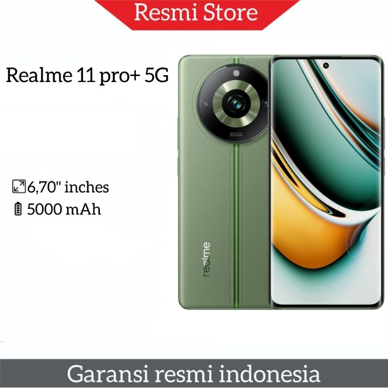 Promo REALME 11 PRO PLUS 5G 12/512GB GARANSI RESMI 1 TAHUN - Gold