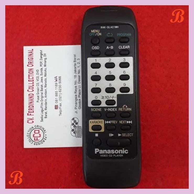 Jual | FAC | REMOTE VIDEO CD PLAYER PANASONIC ORIGINAL | Shopee Indonesia