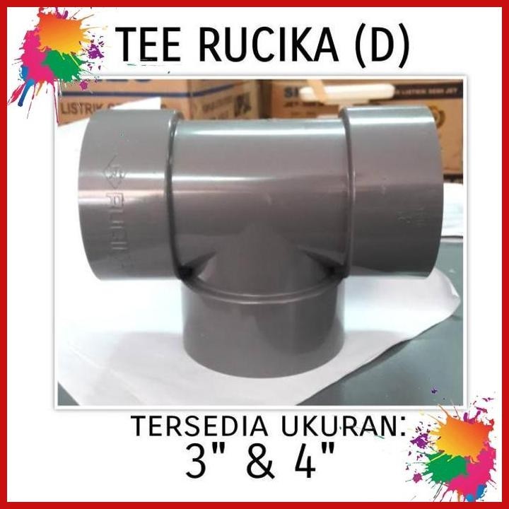 Jual tee 3 inch 4 inch rucika / t sok 3