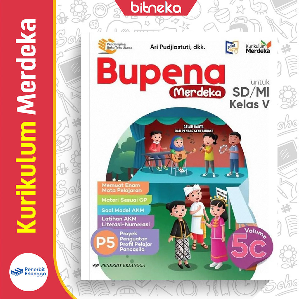Jual Buku BUPENA Merdeka Jilid 5C SD/MI Kelas 5 - Ari Pudjiastuti, dkk ...
