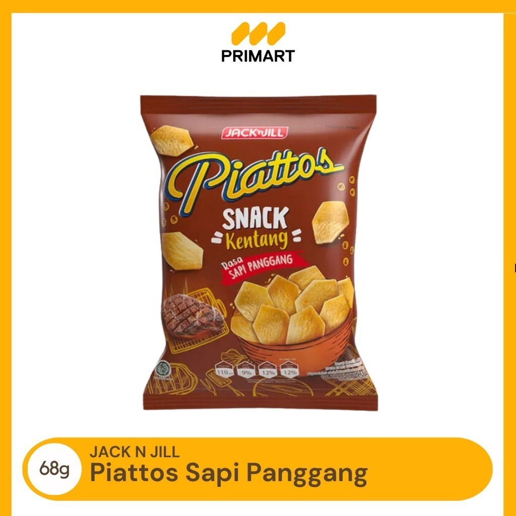 Jual Piattos Sapi Panggang Snack Keripik Kentang 68 gr | Shopee Indonesia