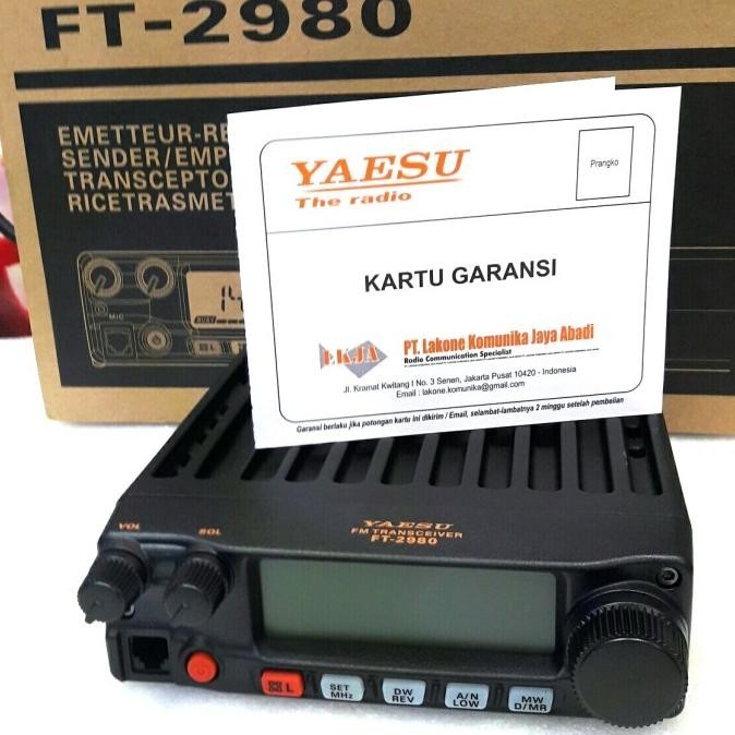 Jual Radio Rig Yaesu FT2980 vhf Fm Transceiver Shopee Indonesia