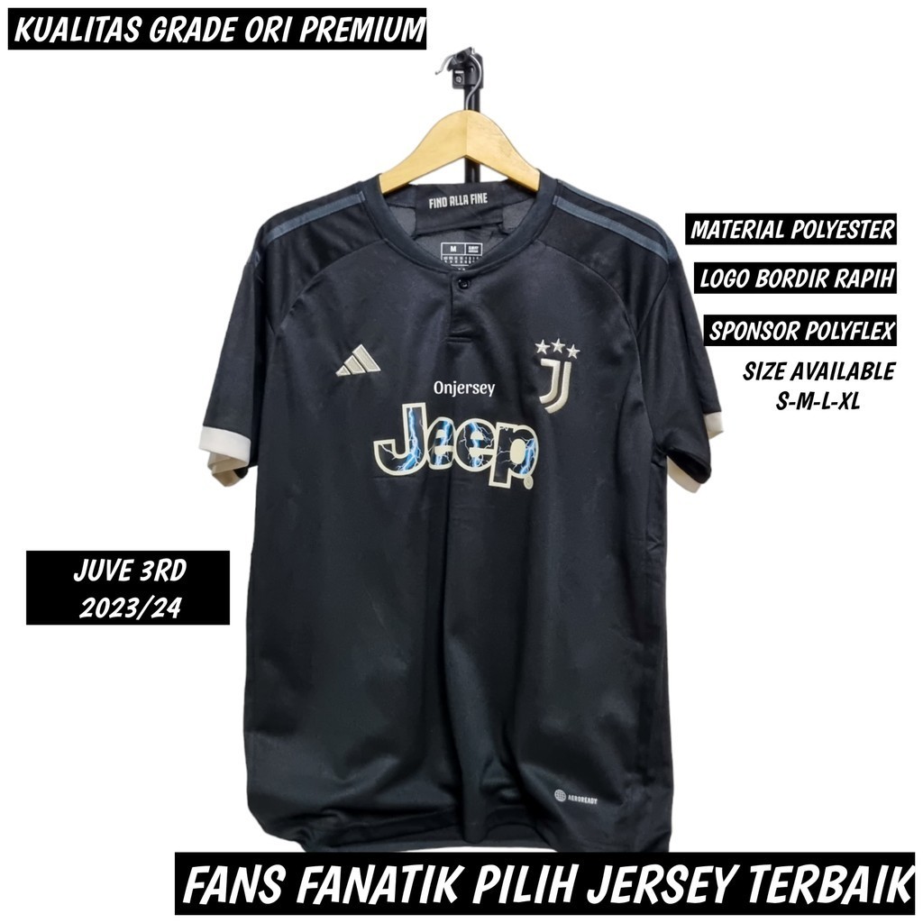 Jual JERSEY BAJU BOLA JUVE JUVENTUS 3RD 2023/2024 JERSEY GRADE ORI GO