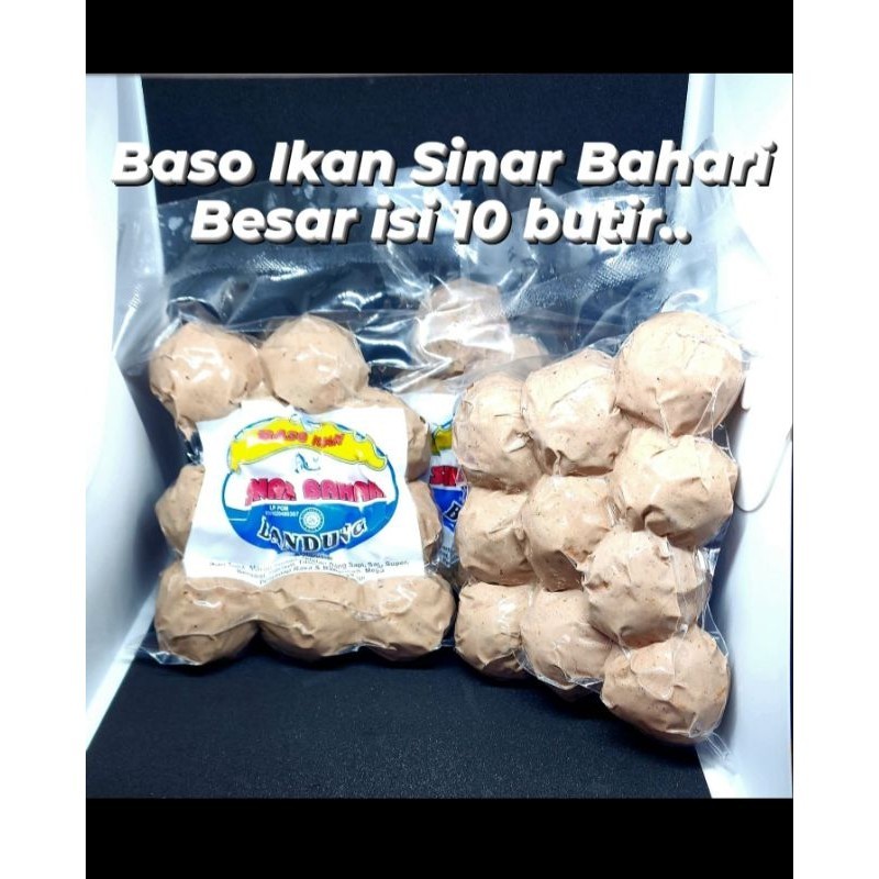 Jual Baso Ikan Sinar Bahari Besar Isi 10 Butir Kemasan Vakum Tanpa