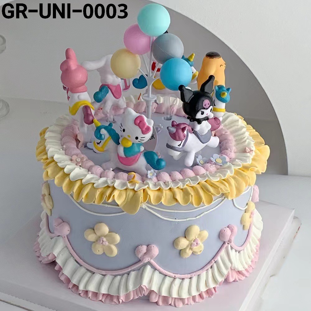 Jual Gr Uni 0003 Cake Topper Figurin Hiasan Kue Pochacco Pompompurin Kuromi Mainan Yamama 2072