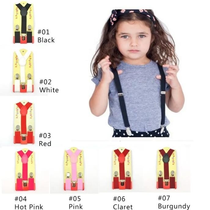 Jual Model Baru suspender dan dasi kupu kupu anak import navy blue
