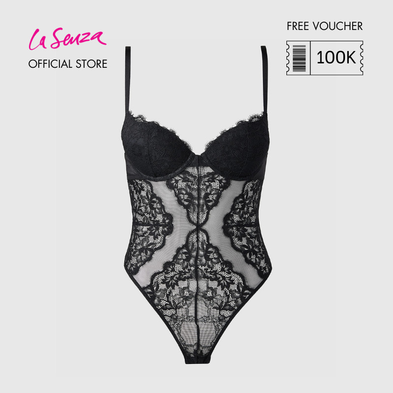 Jual La Senza Lace Bodysuit Warna Smoulder Black 60262170 03yz Shopee