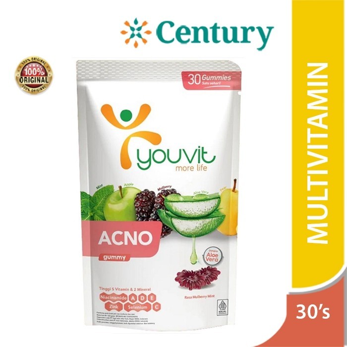 Jual Youvit Acno Gummy / Anti Jerawat / Suplemen Kecantikan | Shopee ...
