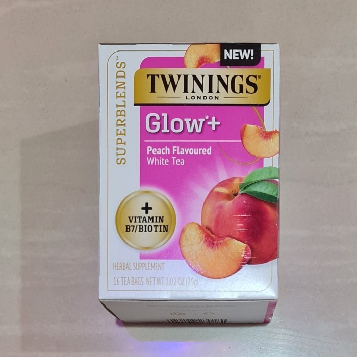 Jual Twinings of London White Tea Superblends Glow+ Peach Flavour 29 ...