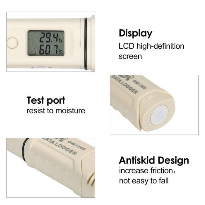 Jual Humidity & Temperature Meter Data Logger GM1365