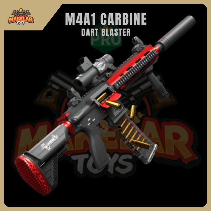 Jual Nerf Dart Blaster M4A1 Carbine Blowback Shell Ejecting | Shopee ...