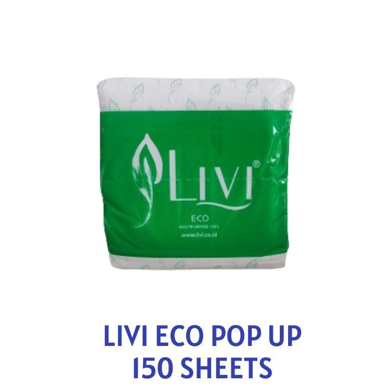 Jual Tissue Livi Eco Pop Up 150 sheets 2 ply / tisu popup / tissu ...