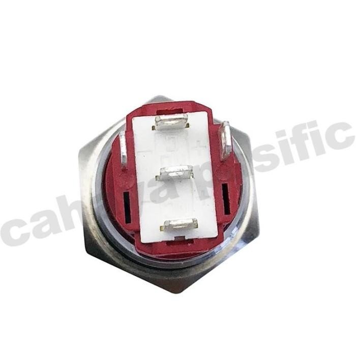 Jual SAKLAR ON OFF LED STAINLESS PUSH BUTTON SWITCH 12/16/22MM 3A 12V ...