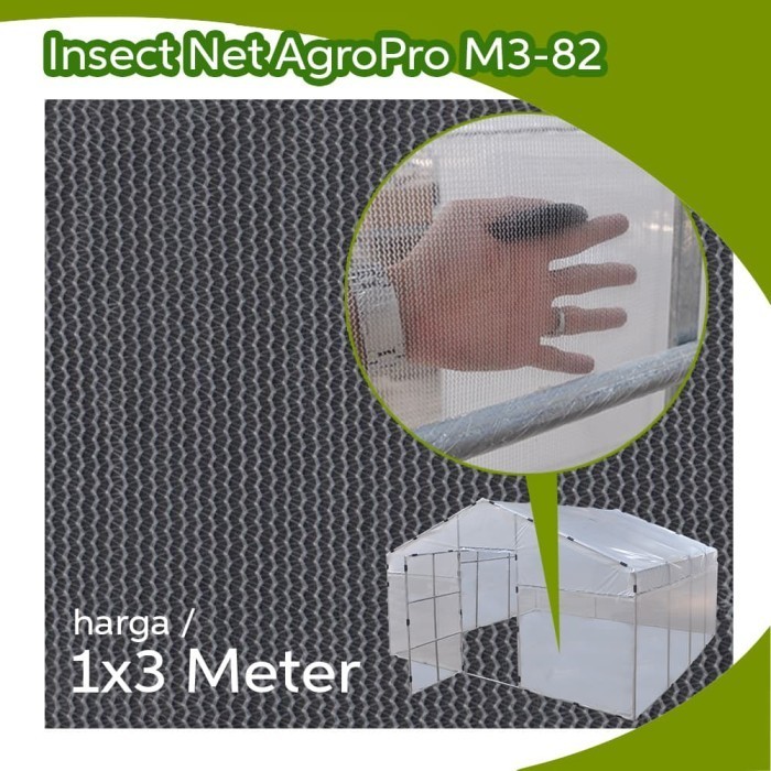 Jual Insecnet Putih Jaring Greenhouse AgroPro M3-82 3 Meter Inseknet ...