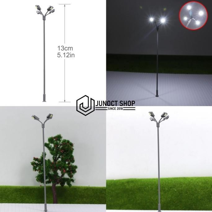 Jual Miniatur Maket Lampu Taman Tinggi Led Tiang Sorot Lapangan