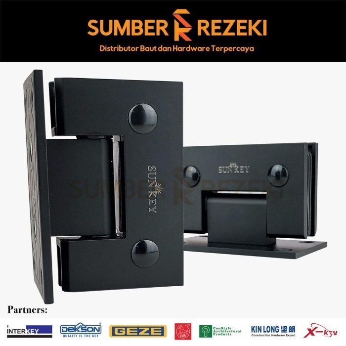 Jual Shower Hinge Glass To Wall Stainless Black Sunkey Shopee Indonesia