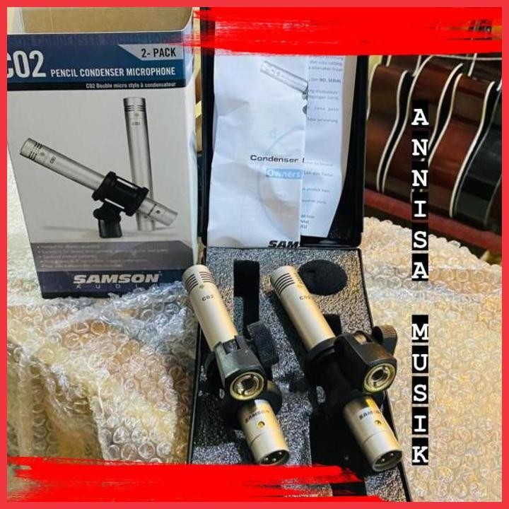 Jual (ANIS) MICROPHONE SAMSON CO2 PENCIL CONDENSER 2PACK Shopee Indonesia