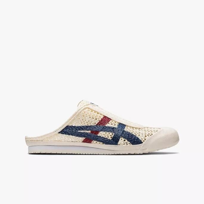 Onitsuka Tiger Mexico 66 Sabot 100% Original Sepatu Sandal Pria -White