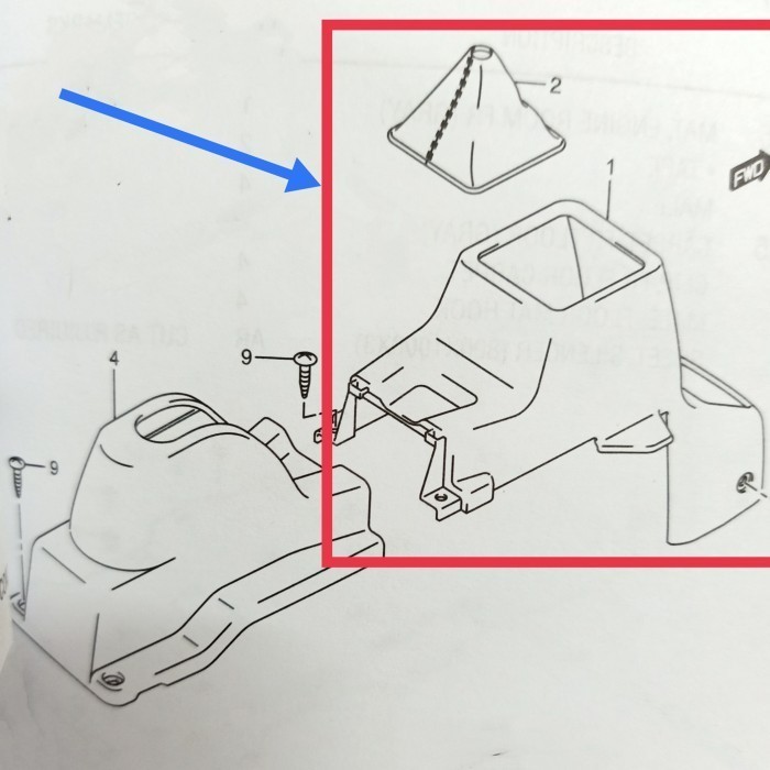 Jual Promo Console Box / Konsul Box DEPAN Suzuki APV Pick-up ( Mega ...