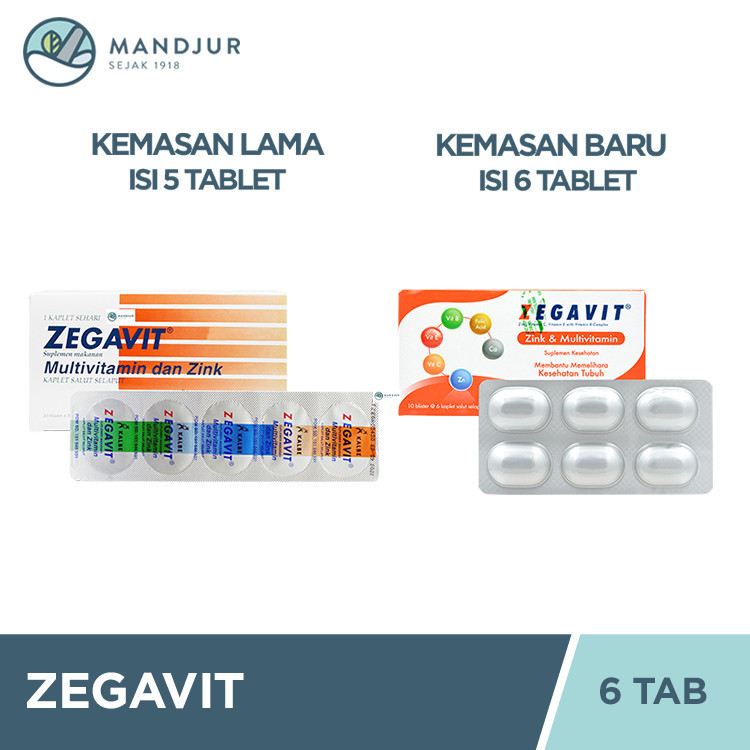 Jual Zegavit 6 Kaplet - Suplementasi Multivitamin Kesehatan Tubuh ...
