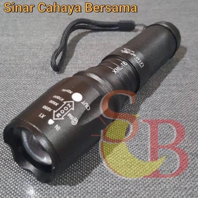 Jual Senter LED Ultrafire XML T6 Cree E17 Jumbo Zoom 5 Mode - Sinar ...