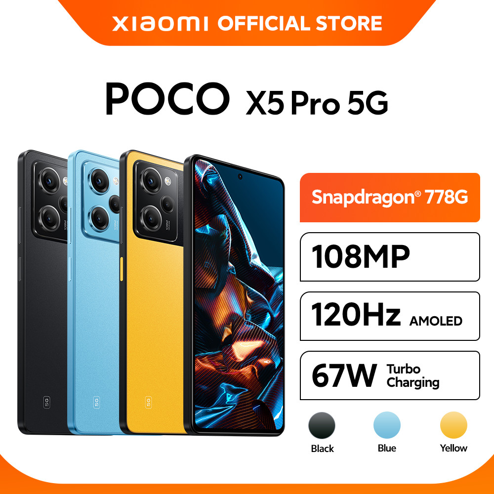 Jual Official Xiaomi Poco X5 Pro 5g 6gb128gb 8gb256gb Snapdragon 778g 5g 120hz Amoled 5726