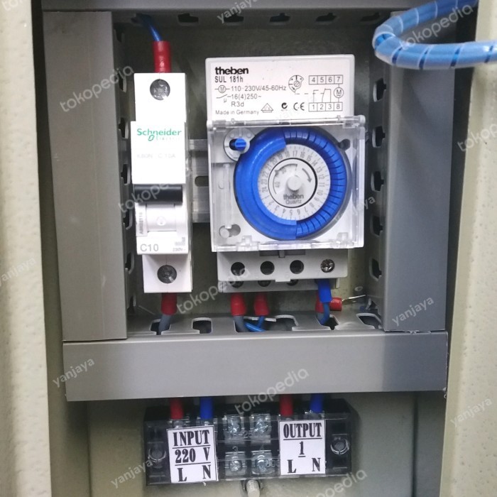 Jual timer lampu manual dan automatis/panel timer lampu/box timer lampu ...
