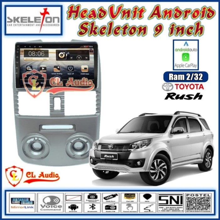 Jual Jual Head Unit Android Skeleton Inch Oem Rush Terios Shopee Indonesia